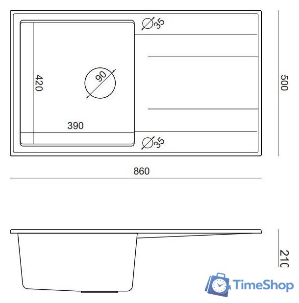 Кухонная мойка Quadron HCQE8650U5_PVDC1_P2O - Изображение №7 — Интернет-магазин Time-Shop