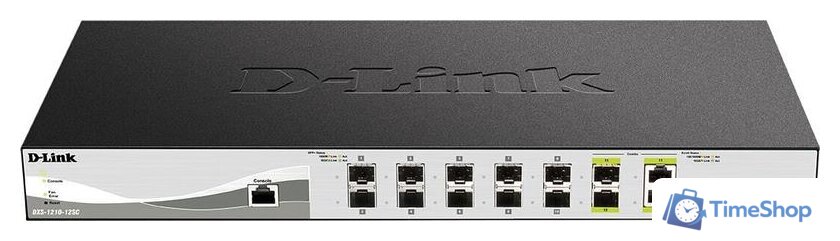 Настраиваемый коммутатор D-Link DXS-1210-12SC/B1A - Изображение №1 — Интернет-магазин Time-Shop