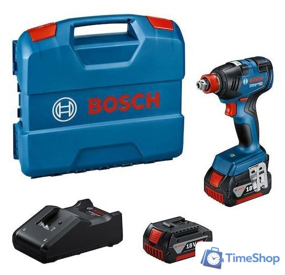 Гайковерт Bosch GDX 18V-200 Professional 06019J2206 (с 2-мя АКБ, кейс) - Изображение №1 — Интернет-магазин Time-Shop