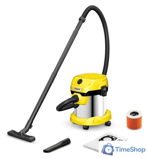 Пылесос Karcher WD 2 Plus S V-15/4/18/C 1.628-054.0 - Изображение №1 — Интернет-магазин Time-Shop