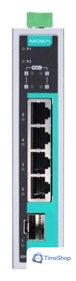 Неуправляемый коммутатор Moxa EDS-G205A-4PoE-1GSFP-T - Изображение №2 — Интернет-магазин Time-Shop