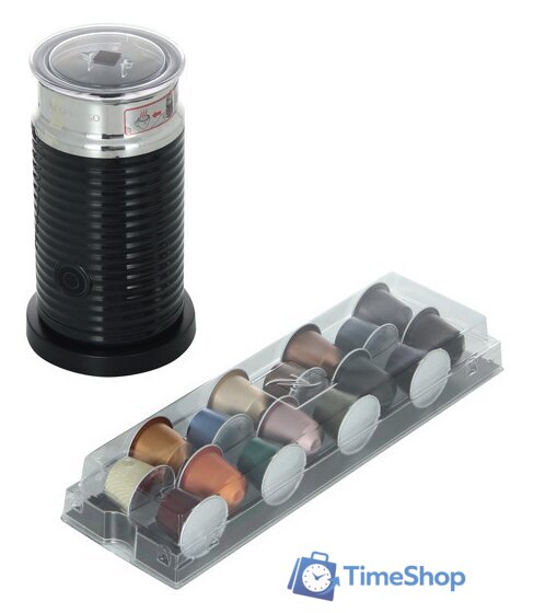 Капсульная кофеварка DeLonghi Inissia Black (Aeroccino) [EN 80.BAE] - Изображение №13 — Интернет-магазин Time-Shop