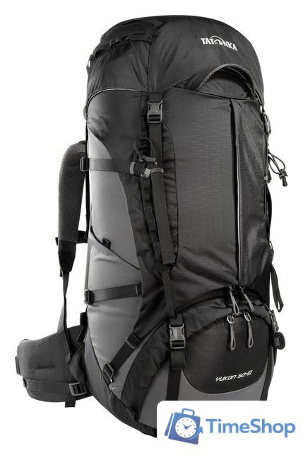 Туристический рюкзак Tatonka Yukon 50+10 1343.100 (черный/серый) - Изображение №1 — Интернет-магазин Time-Shop
