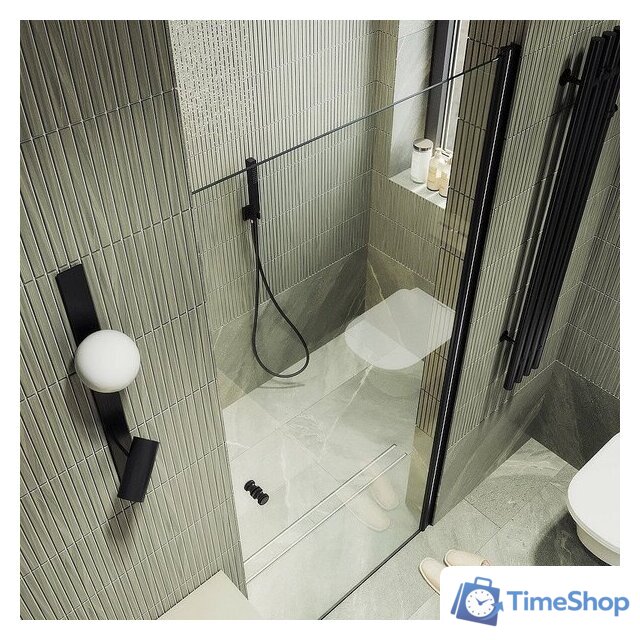 Душевая дверь MaybahGlass 198x60 MGD-797-6 (прозрачное стекло/черный) - Изображение №7 — Интернет-магазин Time-Shop