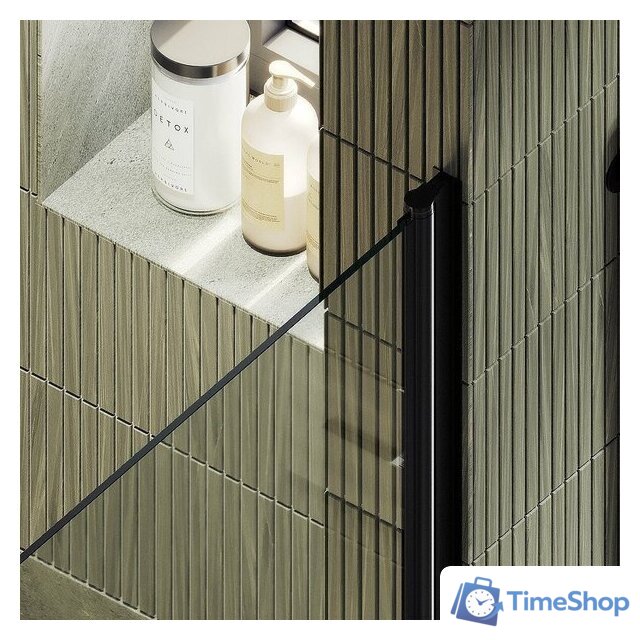 Душевая дверь MaybahGlass 198x60 MGD-797-6 (прозрачное стекло/черный) - Изображение №2 — Интернет-магазин Time-Shop