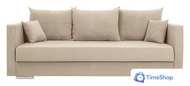 Диван Krones Эллада мод.2 (велюр, бежевый) - Изображение №1 — Интернет-магазин Time-Shop