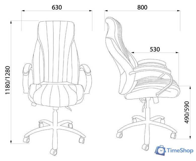 Офисное кресло AksHome Mastif Eco (экокожа, бежевый) - Изображение №18 — Интернет-магазин Time-Shop