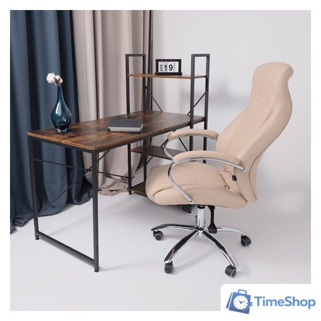 Офисное кресло AksHome Mastif Eco (экокожа, бежевый) - Изображение №3 — Интернет-магазин Time-Shop