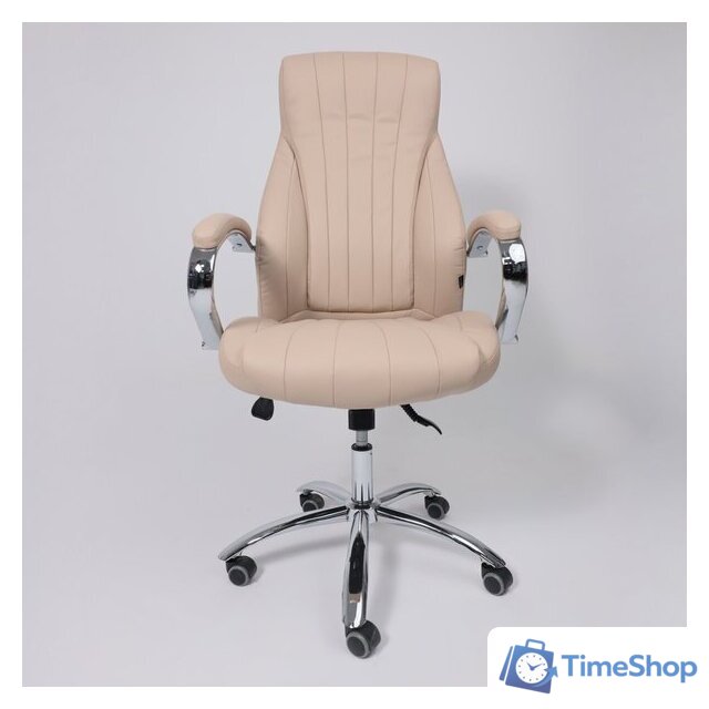 Офисное кресло AksHome Mastif Eco (экокожа, бежевый) - Изображение №5 — Интернет-магазин Time-Shop