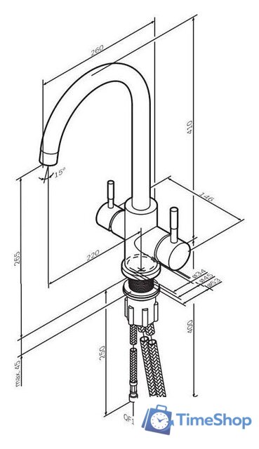 Смеситель AM.PM X-Joy S F85B07700 - Изображение №12 — Интернет-магазин Time-Shop