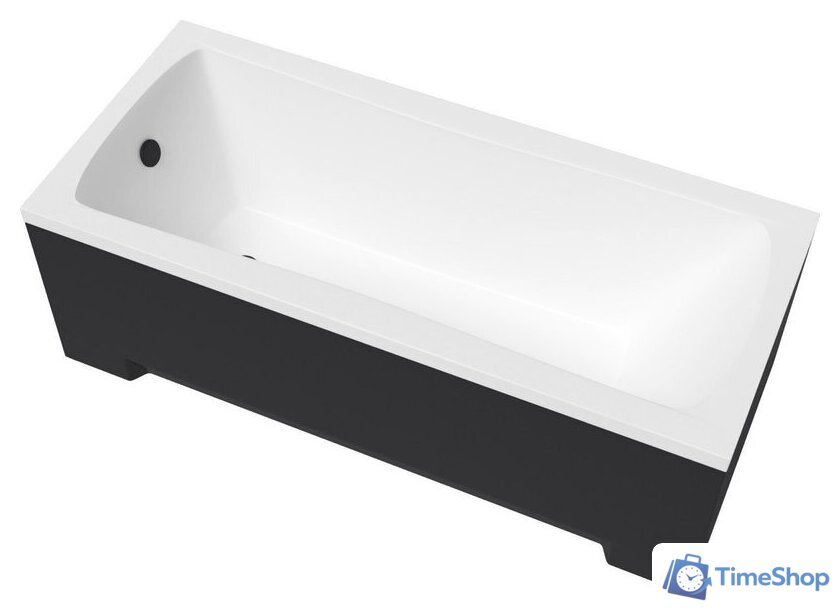 Ванна Lauter Bianca 140 21207140 (с ножками, черным подголов.,черным лиц. и торц.экраном) - Изображение №25 — Интернет-магазин Time-Shop