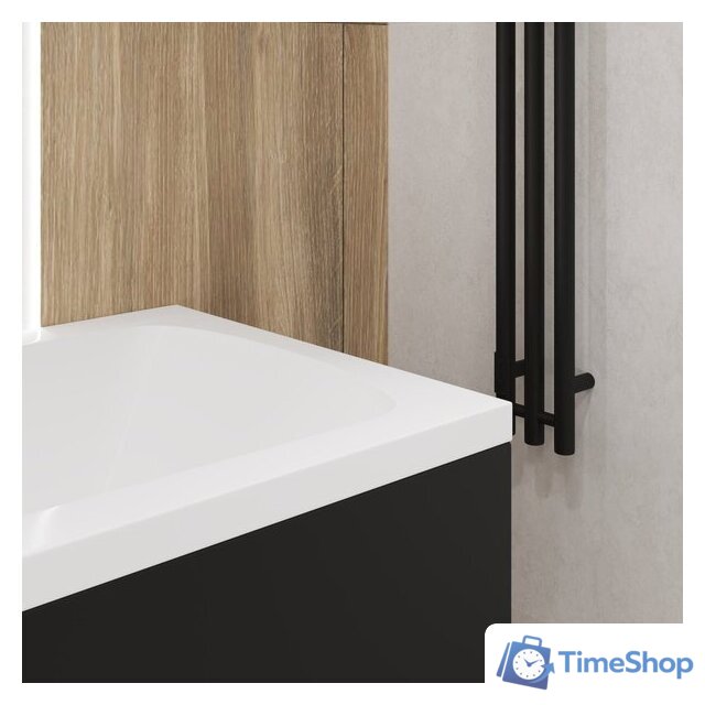 Ванна Lauter Bianca 140 21207140 (с ножками, черным подголов.,черным лиц. и торц.экраном) - Изображение №23 — Интернет-магазин Time-Shop