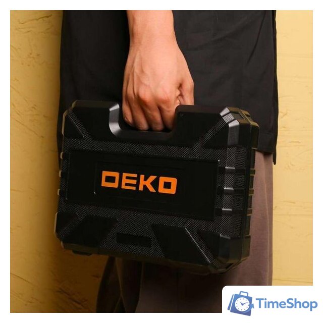 Дрель-шуруповерт Deko Banger SET 93 063-4168 (с 2-мя АКБ, кейс, набор оснастки) - Изображение №4 — Интернет-магазин Time-Shop