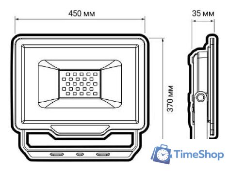 Уличный прожектор JAZZway PFL-C3 250w 6500K IP65 - Изображение №2 — Интернет-магазин Time-Shop