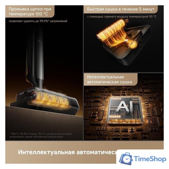 Вертикальный моющий пылесос Trouver Wet and Dry Vacuum M50 Ultra HMH28A (евровилка) - Изображение №10 — Интернет-магазин Time-Shop