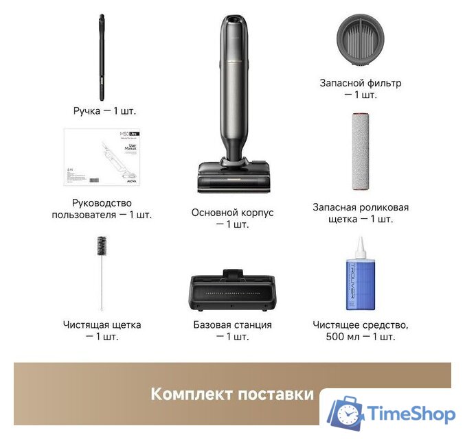 Вертикальный моющий пылесос Trouver Wet and Dry Vacuum M50 Ultra HMH28A (евровилка) - Изображение №5 — Интернет-магазин Time-Shop