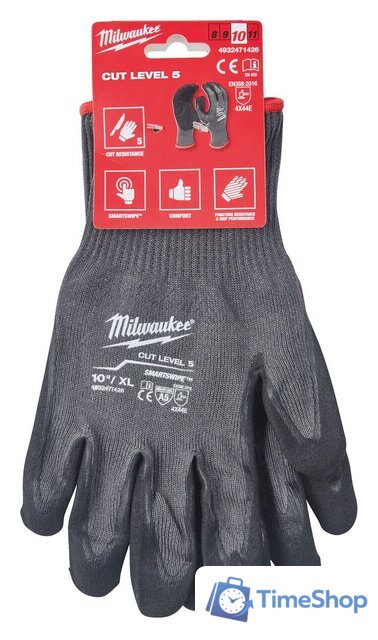 Нитриловые перчатки Milwaukee Cut level 5/E 10/XL 4932471426 - Изображение №2 — Интернет-магазин Time-Shop