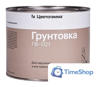 Алкидная грунтовка Цветогамма ГФ-021 25 кг (серый) - Изображение №1 — Интернет-магазин Time-Shop