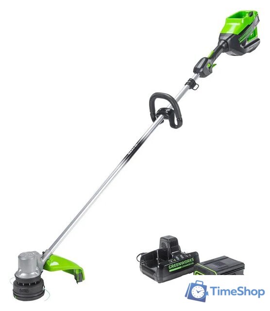Триммер Greenworks GD82LTK5 2110607UB (с 1-им АКБ 5 Ач) - Изображение №1 — Интернет-магазин Time-Shop
