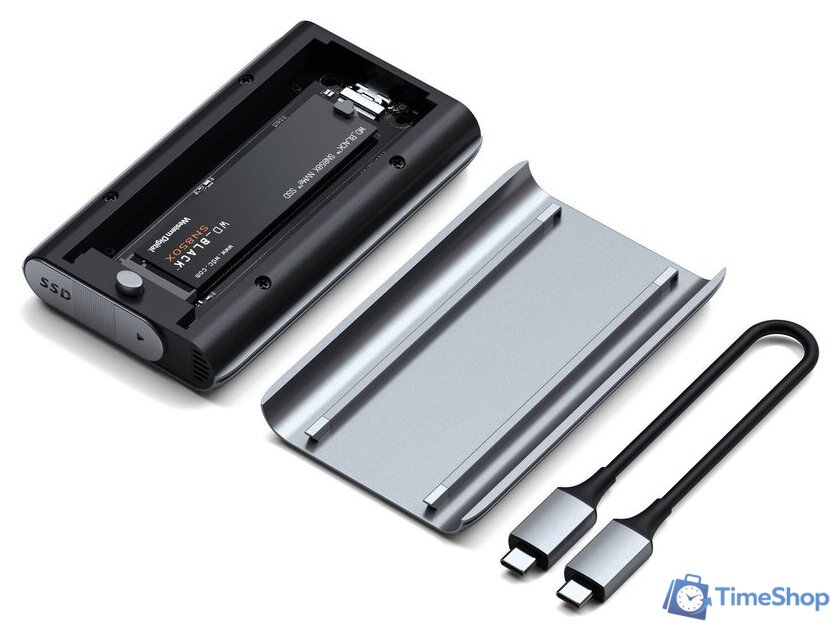 Бокс для накопителей M.2 Satechi USB4 NVMe SSD Pro Enclosure ST-EU4NPM - Изображение №5 — Интернет-магазин Time-Shop