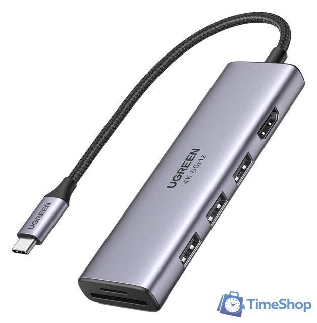 USB-хаб Ugreen CM511 60383 - Изображение №1 — Интернет-магазин Time-Shop