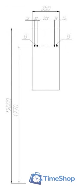  Акватон Шкаф-полупенал для ванной Амели 1A268403AEFI0 - Изображение №4 — Интернет-магазин Time-Shop