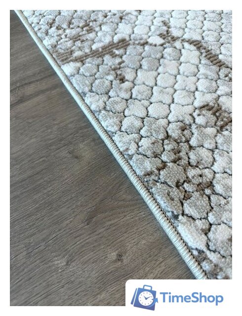 Ковер для жилой комнаты Radjab Carpet Бутик BT 328 Прямоугольник 11549RK (2x2.9, Cream/Brown) - Изображение №2 — Интернет-магазин Time-Shop