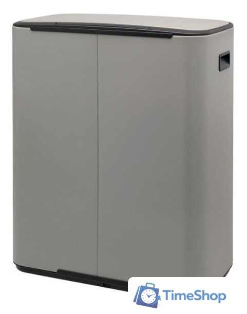 Система сортировки мусора Brabantia Bo Pedal Bin 2 x 30 л (минерально-серый) - Изображение №6 — Интернет-магазин Time-Shop