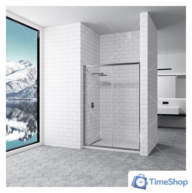 Душевая дверь RGW PA-016 350801610-11 100 (хром/прозрачное стекло) - Изображение №2 — Интернет-магазин Time-Shop