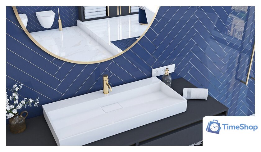 Умывальник Rea Goya 100 U8903 (белый) - Изображение №2 — Интернет-магазин Time-Shop