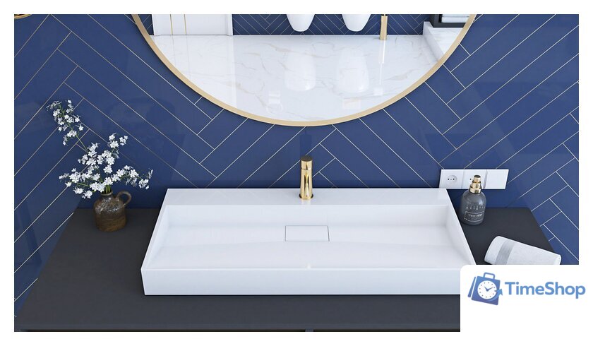 Умывальник Rea Goya 100 U8903 (белый) - Изображение №1 — Интернет-магазин Time-Shop