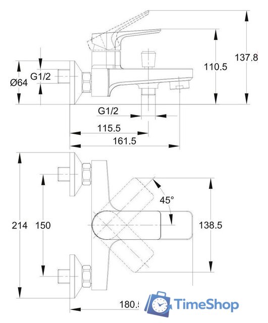 Смеситель Cersanit Nature 64514 - Изображение №19 — Интернет-магазин Time-Shop