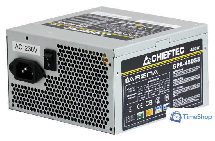 Блок питания Chieftec iArena GPA-450S8 450W - Изображение №1 — Интернет-магазин Time-Shop