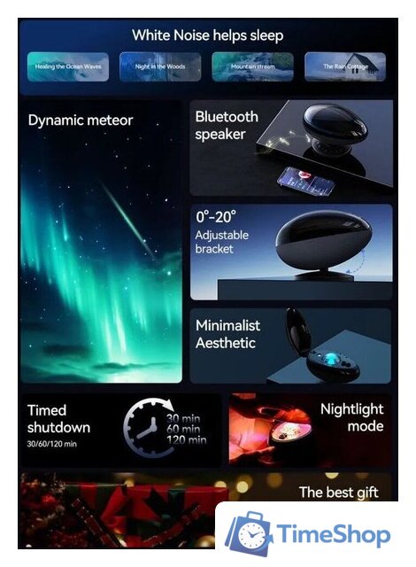 Проектор Wanbo Eva Galaxy Light WPL11 (зелёный) - Изображение №12 — Интернет-магазин Time-Shop