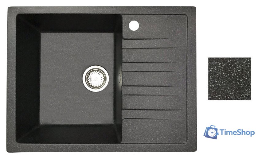 Кухонная мойка БелЭворс Vega L (черный, без сифона) - Изображение №1 — Интернет-магазин Time-Shop