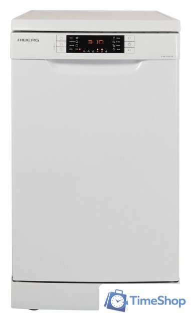 Отдельностоящая посудомоечная машина Hiberg F48 1030 W - Изображение №1 — Интернет-магазин Time-Shop