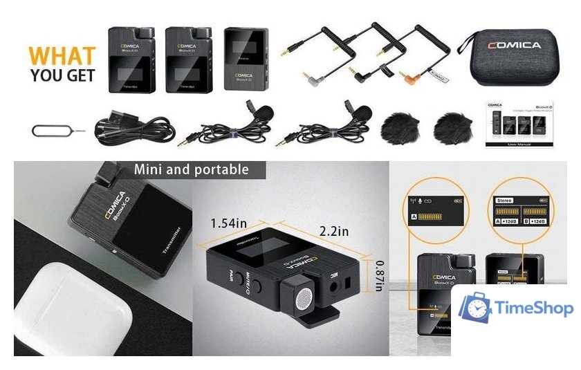 Радиосистема Comica BoomX-D D1 (черный) - Изображение №2 — Интернет-магазин Time-Shop