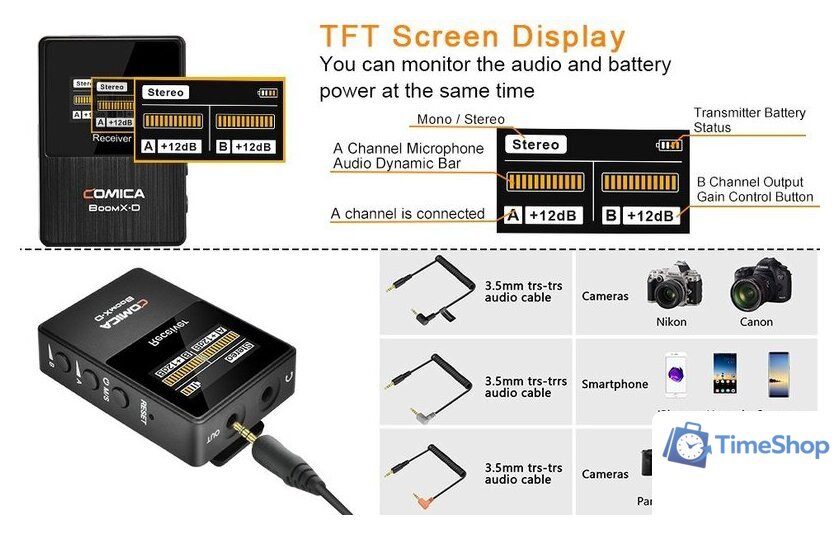 Радиосистема Comica BoomX-D D1 (черный) - Изображение №3 — Интернет-магазин Time-Shop