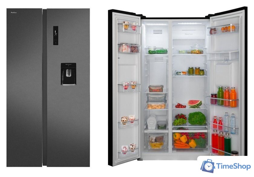 Холодильник side by side Amica FY5139.3DFBXI - Изображение №4 — Интернет-магазин Time-Shop