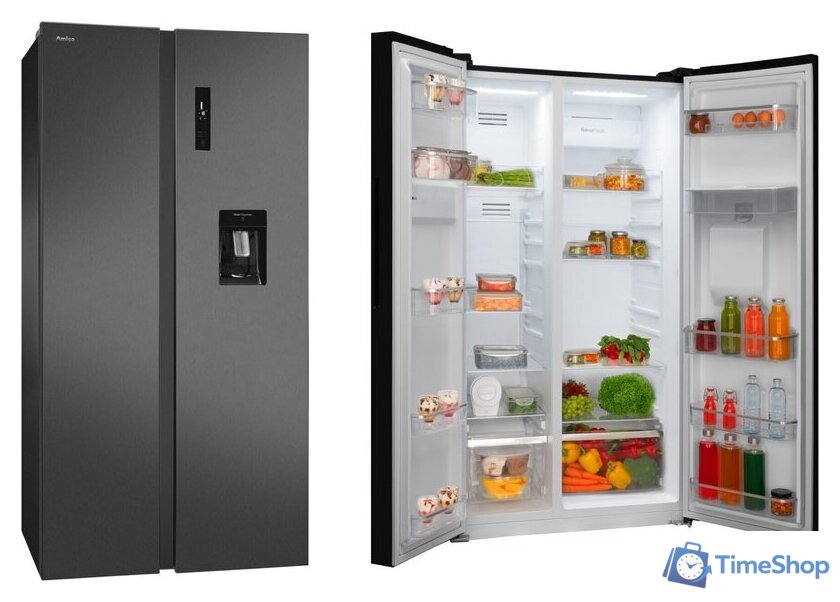 Холодильник side by side Amica FY5139.3DFBXI - Изображение №2 — Интернет-магазин Time-Shop