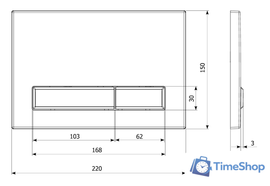 Панель смыва Lavinia Boho Relfix 3805001C (хром) - Изображение №2 — Интернет-магазин Time-Shop