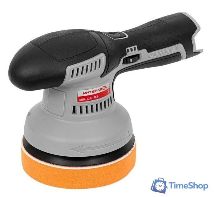 Полировальная машина Интерскол АПМ-125/12ВЭ 788.0.0.70 (без АКБ) - Изображение №1 — Интернет-магазин Time-Shop