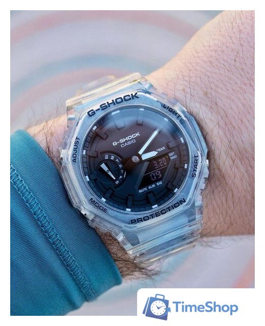 Наручные часы Casio GA-2100SKE-7AER - Изображение №4 — Интернет-магазин Time-Shop