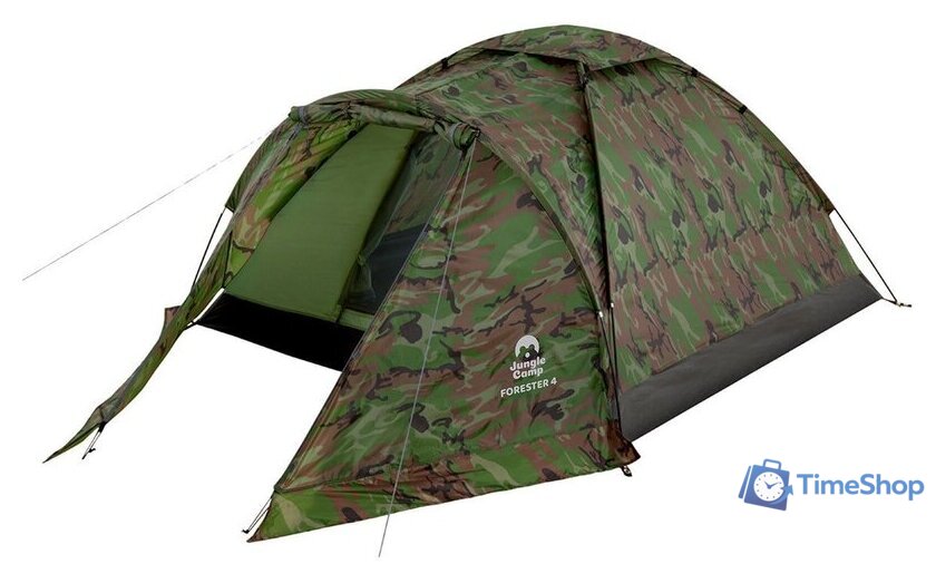 Треккинговая палатка Jungle Camp Forester 4 (камуфляж) - Изображение №1 — Интернет-магазин Time-Shop