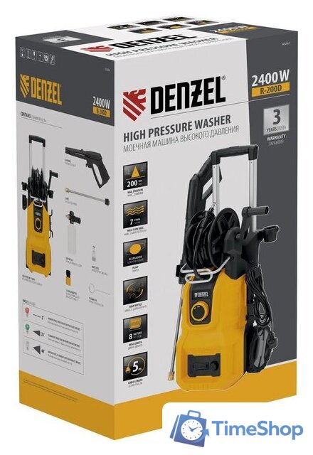 Мойка высокого давления Denzel R-200D 58264 - Изображение №24 — Интернет-магазин Time-Shop
