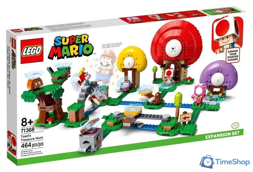 Конструктор LEGO Super Mario 71368 Погоня за сокровищами Тоада. Доп. набор - Изображение №1 — Интернет-магазин Time-Shop