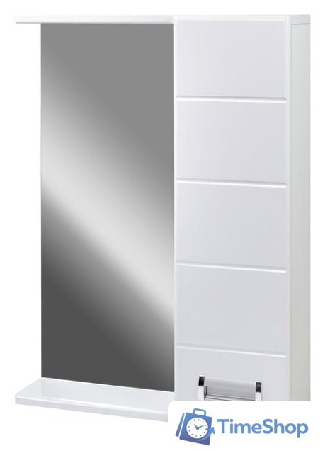  Doratiz Шкаф с зеркалом Вега 50 (правый, белый) - Изображение №1 — Интернет-магазин Time-Shop