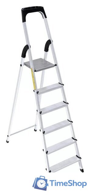 Лестница-стремянка Sarayli Алюминиевая 003210 (6ст) - Изображение №1 — Интернет-магазин Time-Shop