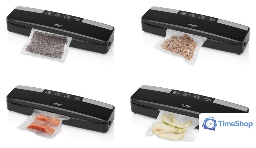 Вакуумный упаковщик Hyundai VS100 (черный) - Изображение №2 — Интернет-магазин Time-Shop