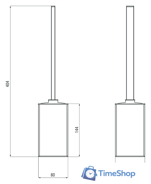 Ершик для унитаза Deante Mokko ADM N712 (черный) - Изображение №4 — Интернет-магазин Time-Shop